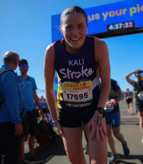 Runner at the Finish Line