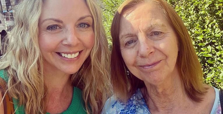 Selfie of two women