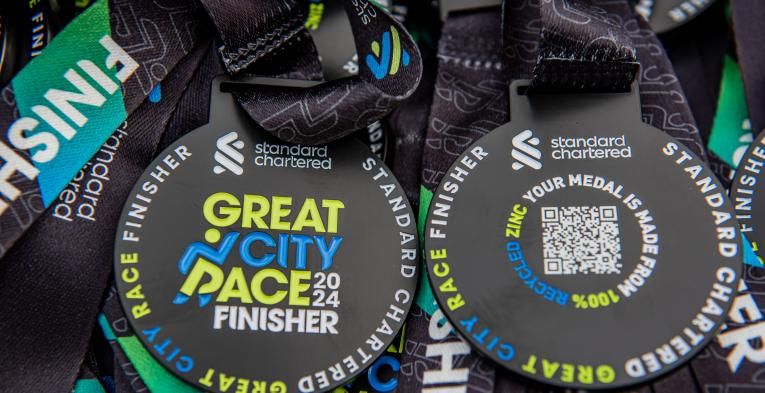 The 2024 Great City Race medal 