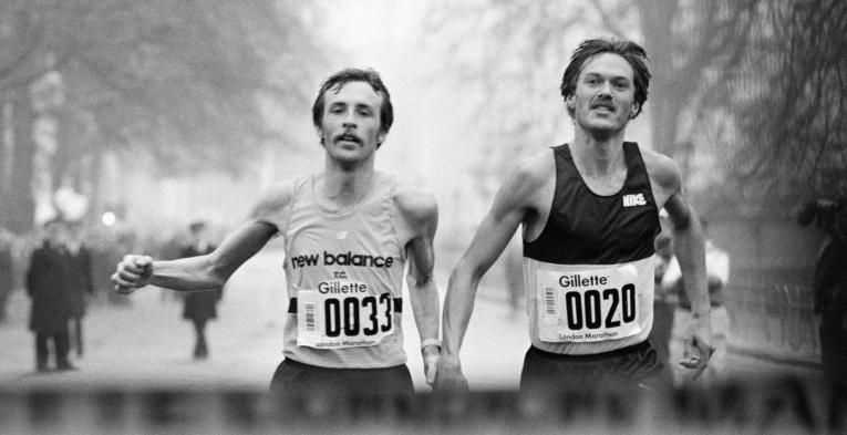 The first ever London Marathon Finish Line