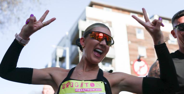 Brighton Marathon runner