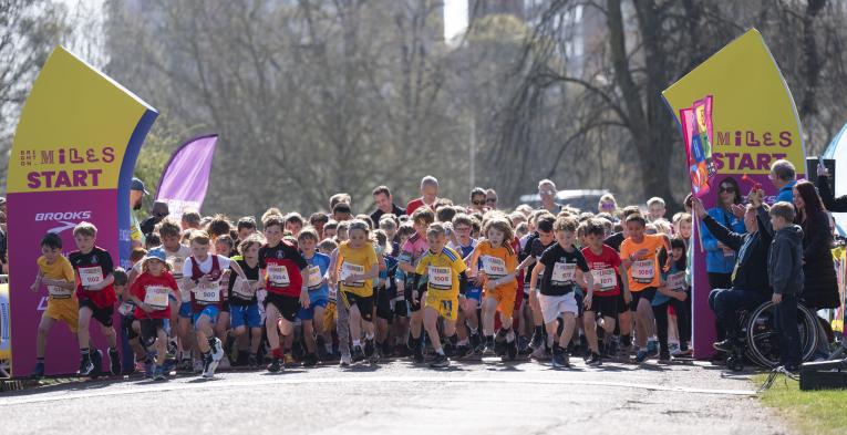 The Start Line of the 2025 Brighton Miles 