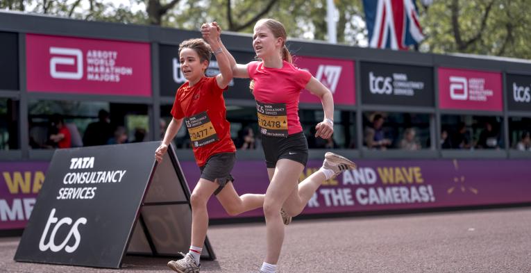 Participants heading to the Finish Line