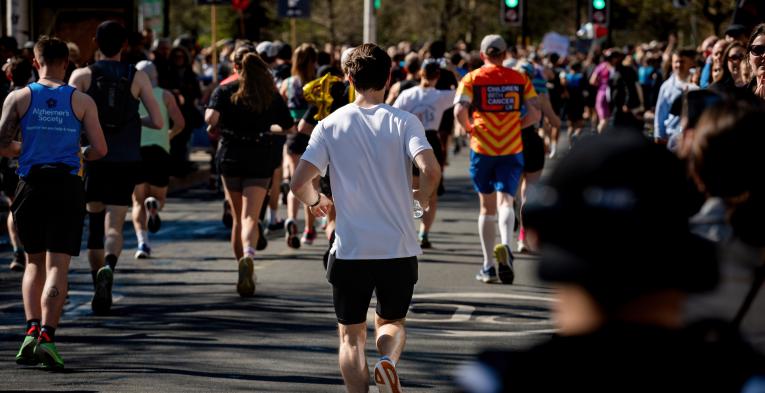 The Brighton Marathon course in action