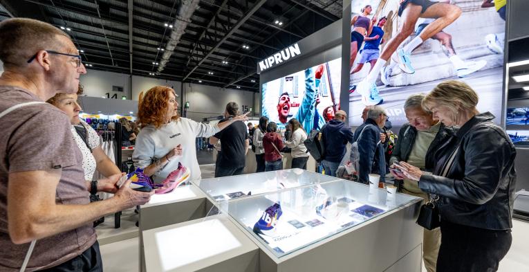 The Kiprun stand at the TCS London Marathon Running Show