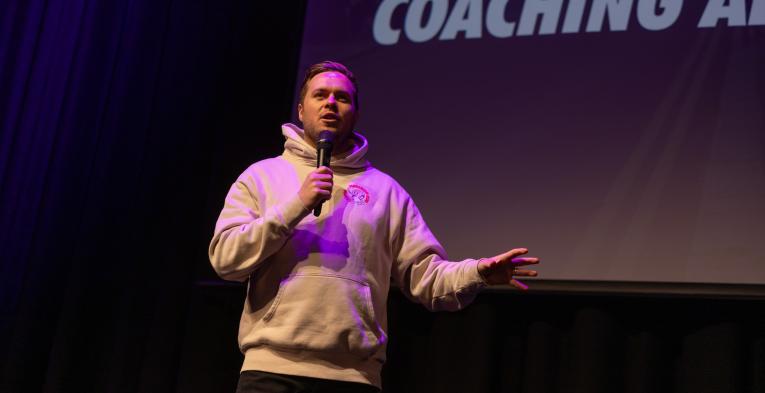 Pete Cooper on stage at Meet our Experts