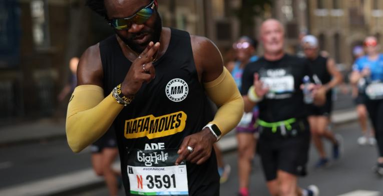 Mafia Moves runner poses for the camera