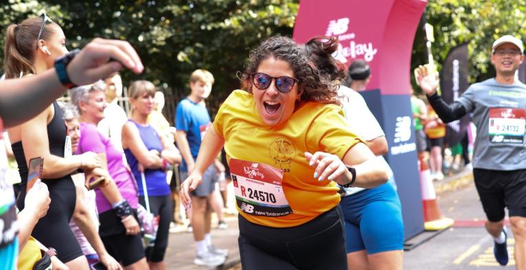 New Balance Big Relay participant 