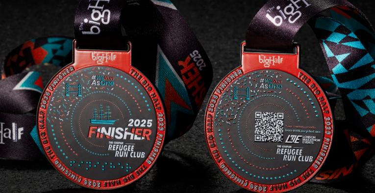 The Big Half finisher medal 