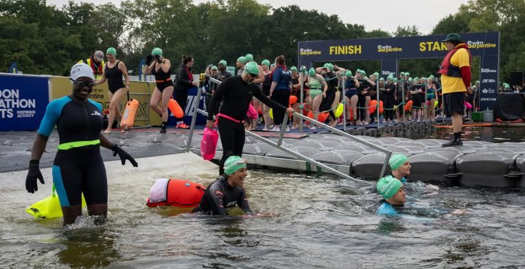 2025 Swim Serpentine participants