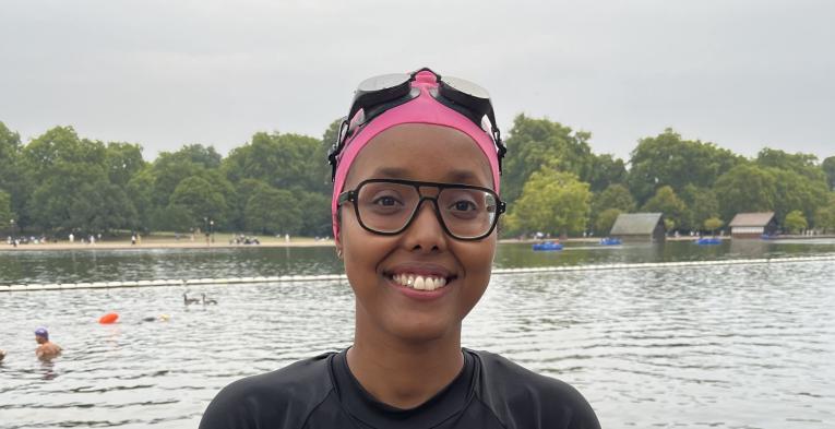 Fatima at the Serpentine Lido 