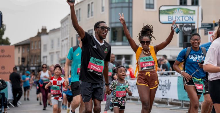 Participants at the Big Mile