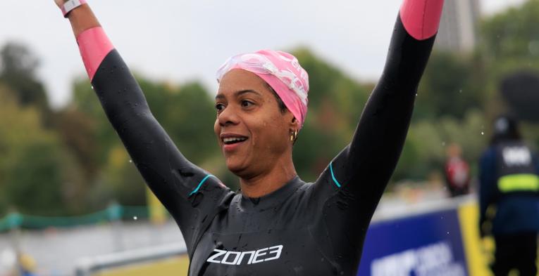 Swim Serpentine finisher