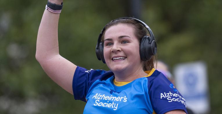 Charity runner at the Vitality 10,000
