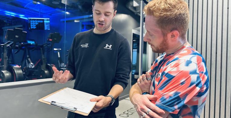 James Barber from the Altitude Centre with our sub editor Ed Henderson