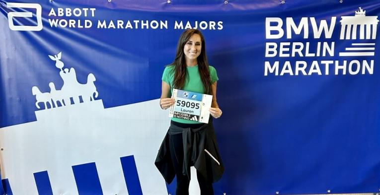 Lauren before Berlin Marathon