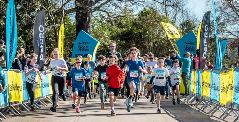 Participants set off from the Start Line of the GetPRO Bath Miles event