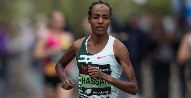 Sifan Hassan at the 2023 TCS London Marathon