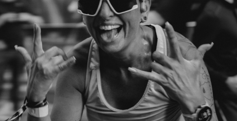 Runner posing for the camera