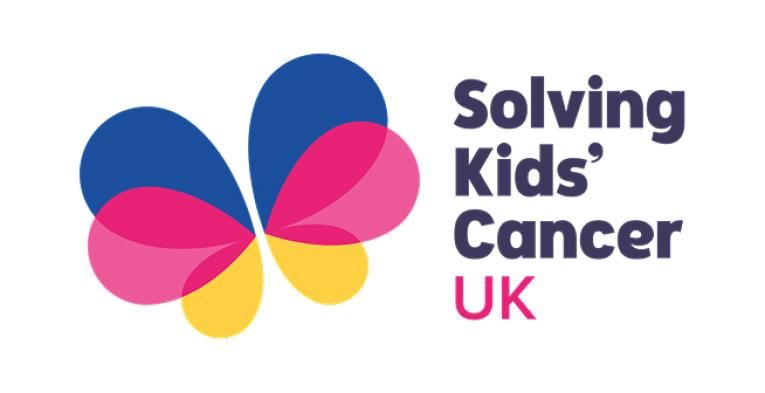 Charity logo for Solving Kids' Cancer UK