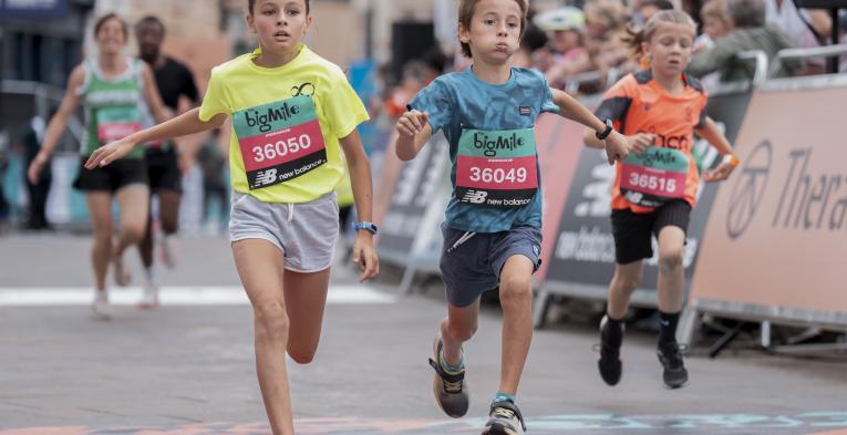 Big Mile participants head to the Finish Line