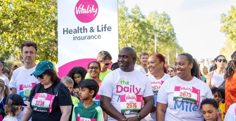 The Daily Mile wave at the 2026 Vitality Westminster Mile