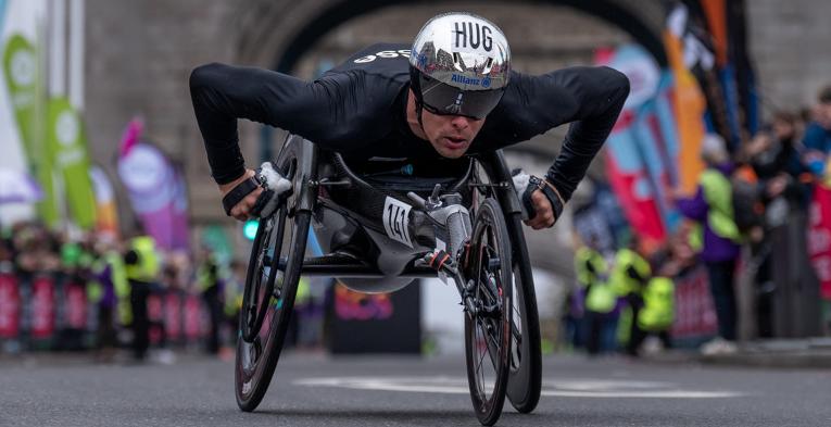 Marcel Hug at the 2023 TCS London Marathon