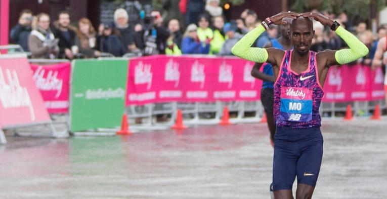 Sir Mo Farah wins The Vitality Big Half 2018