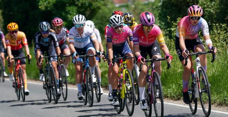 A group of pro cyclists in the Ford RideLondon Classique