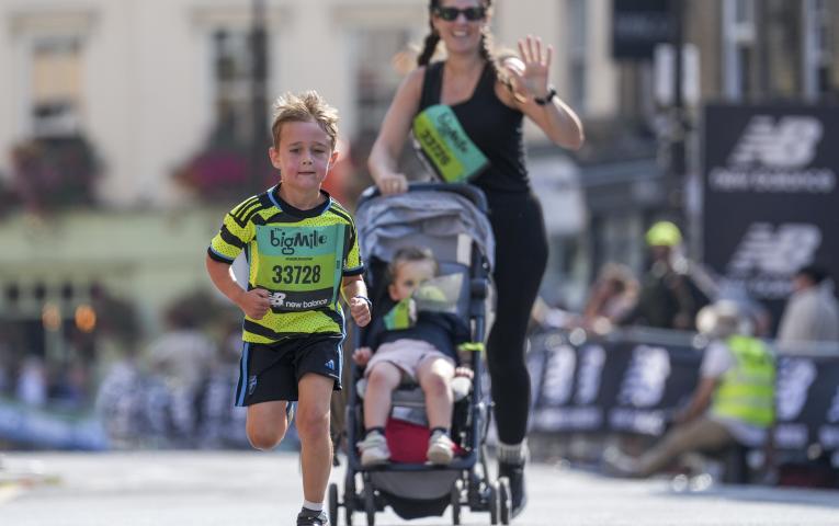 Participants about to cross the Finish Line