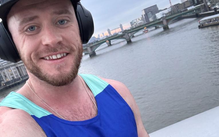 Frankie Shand during a training run