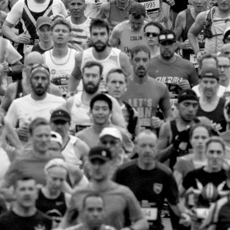 Runners at the TCS London Marathon