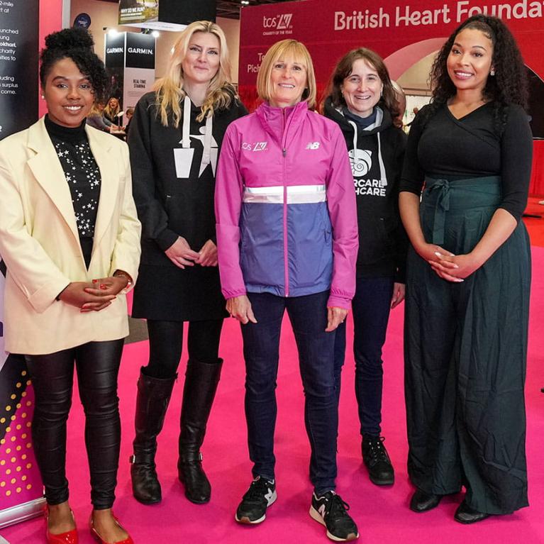 The new mile marker design for the TCS London Marathon