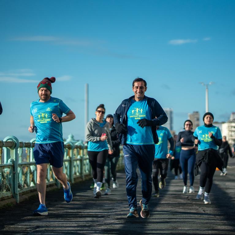 The Sanctuary Runners group out in Brighton