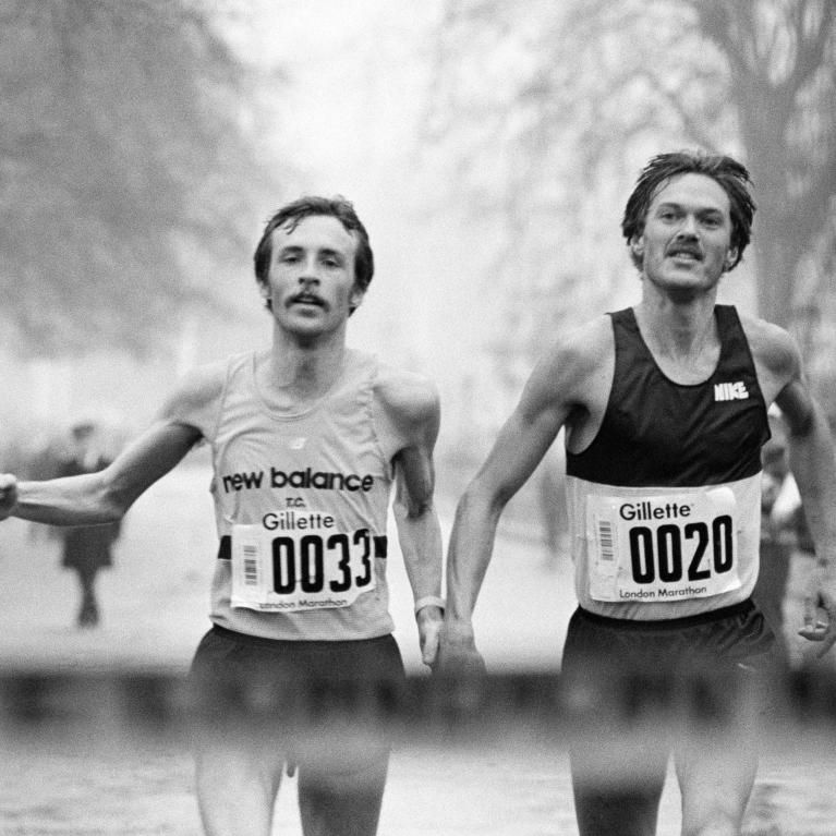 The first ever London Marathon Finish Line