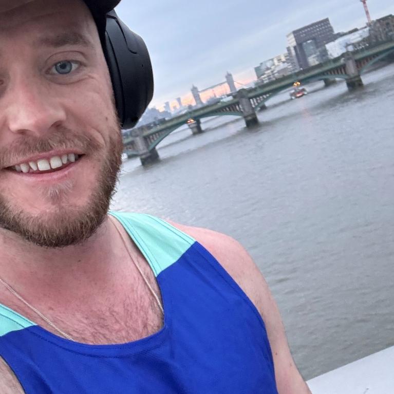 Frankie Shand during a training run