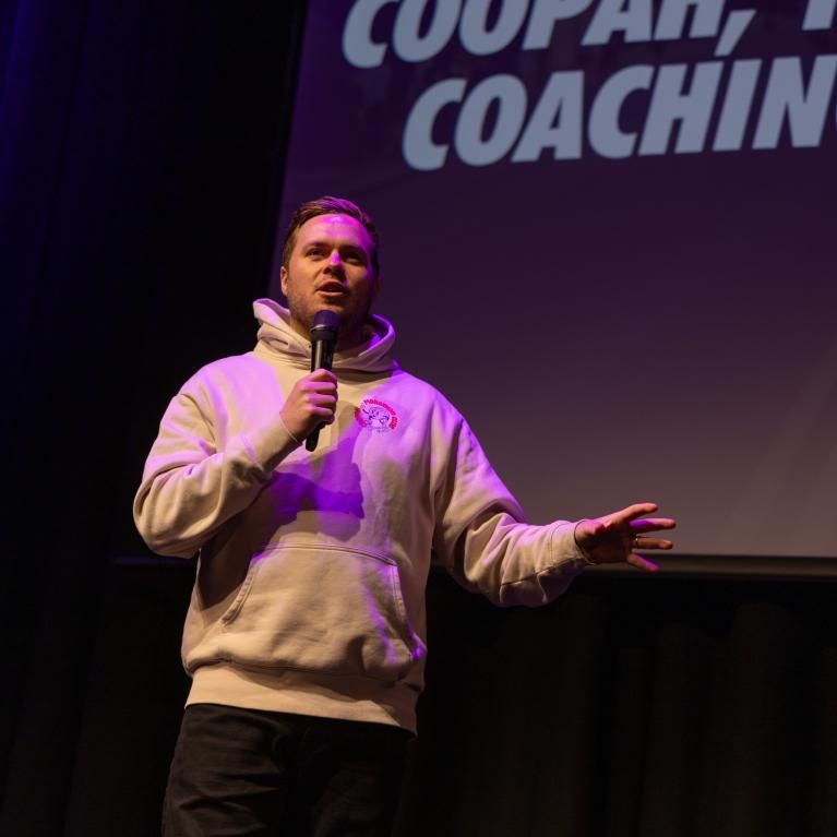 Pete Cooper on stage at Meet our Experts 