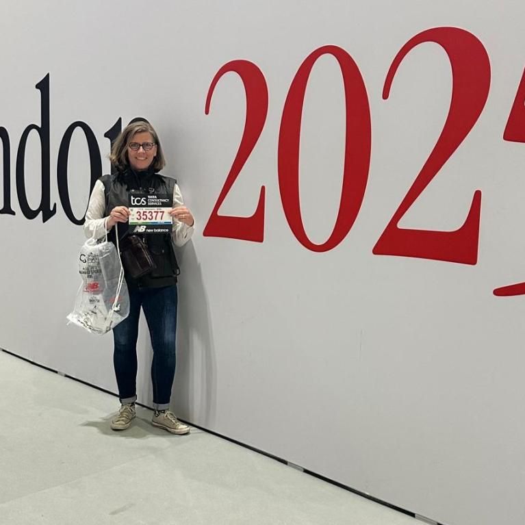 Sarah Matlock at the TCS London Marathon Running Show