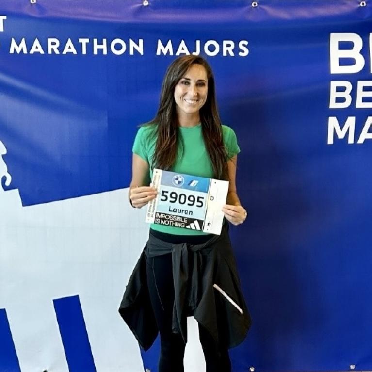 Lauren before Berlin Marathon