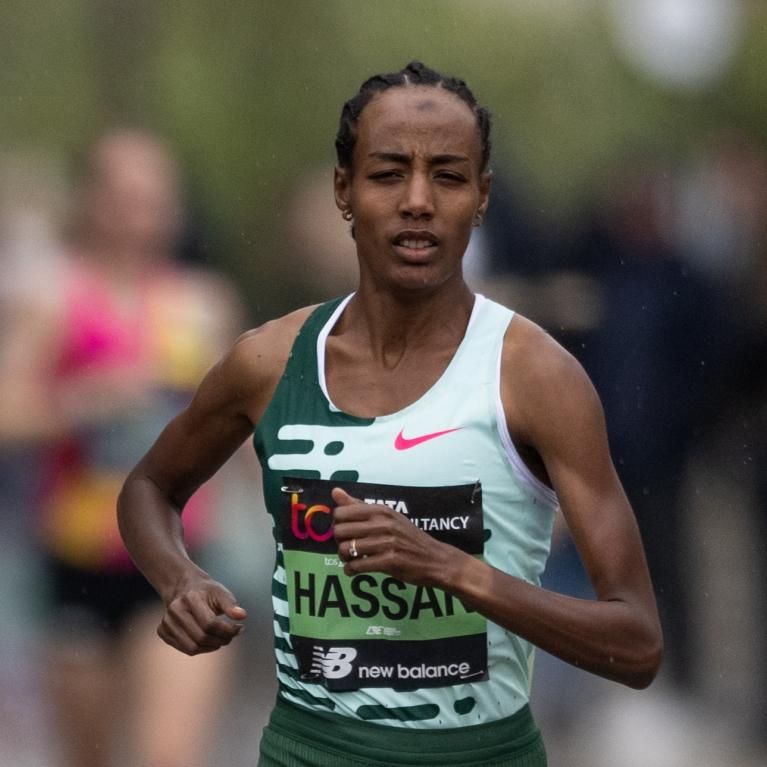 Sifan Hassan at the 2023 TCS London Marathon