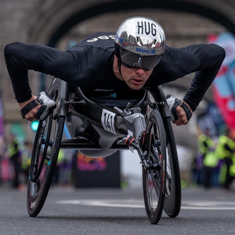Marcel Hug at the 2023 TCS London Marathon