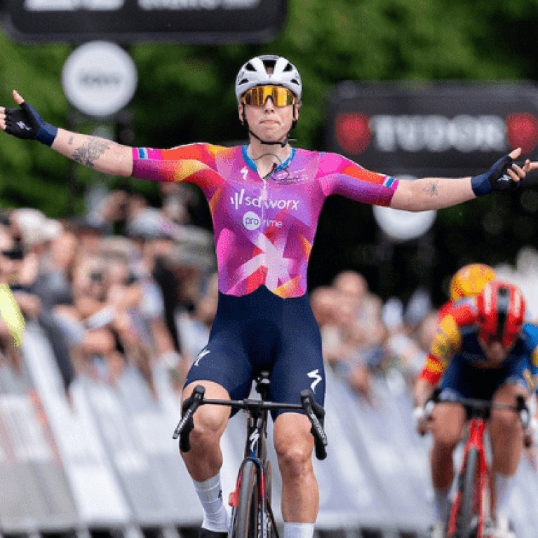 Lorena Wiebes (Team SD Worx - Protime) winning stage one of the 2024 Ford RideLondon Classique