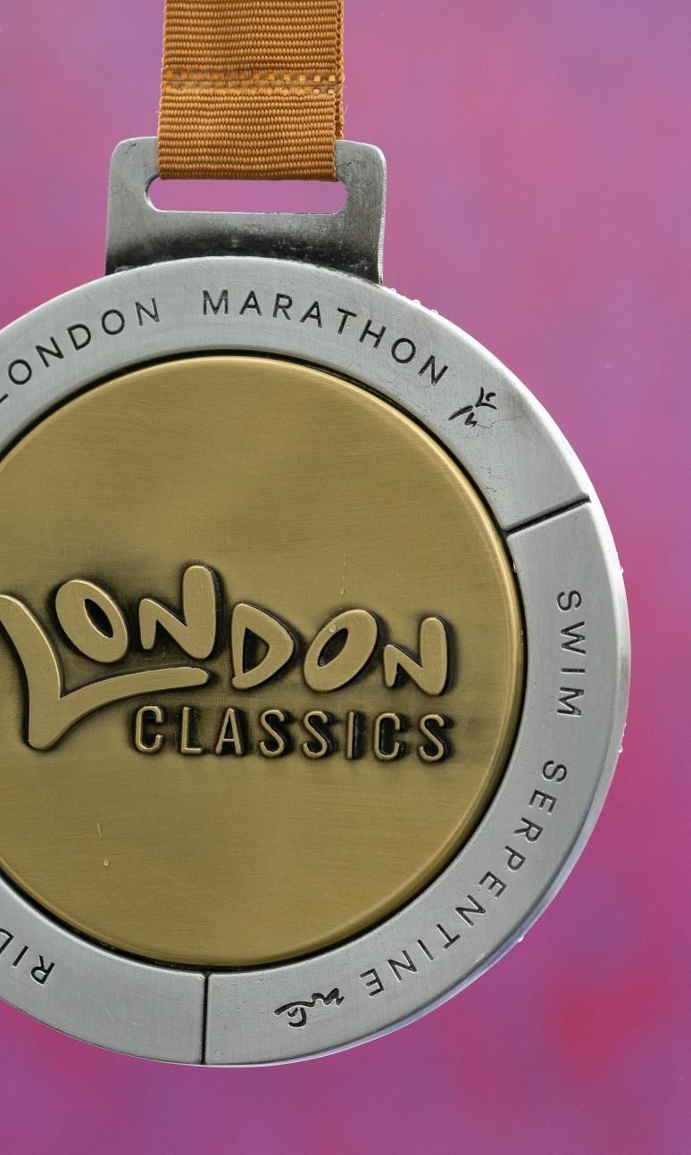 Front of the London Classics medal