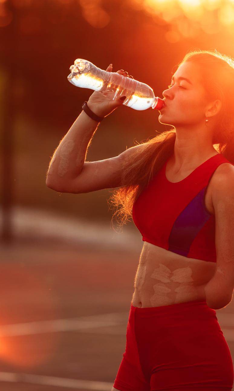 Portrait young woman athlete with an amputated arm 