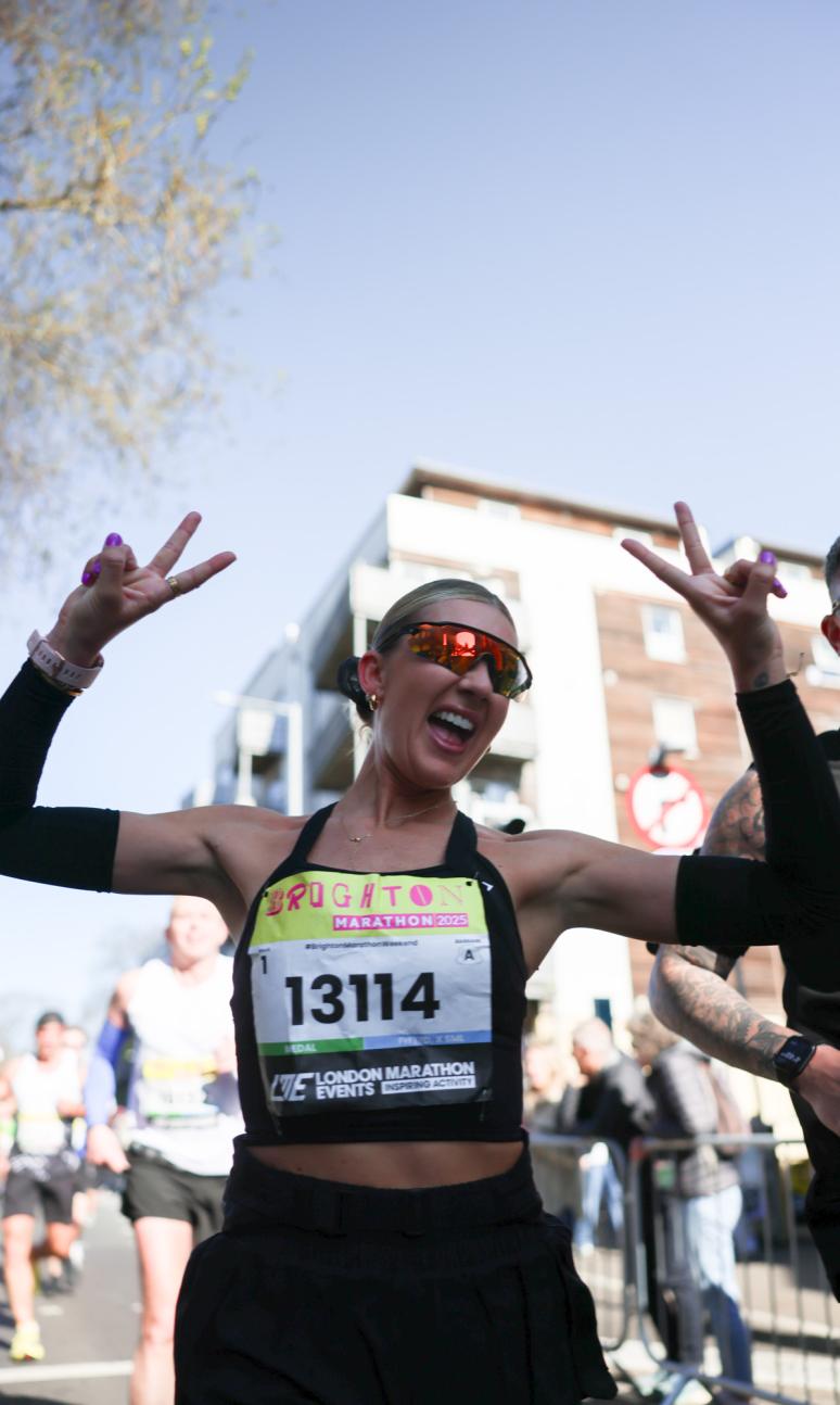 Brighton Marathon runner