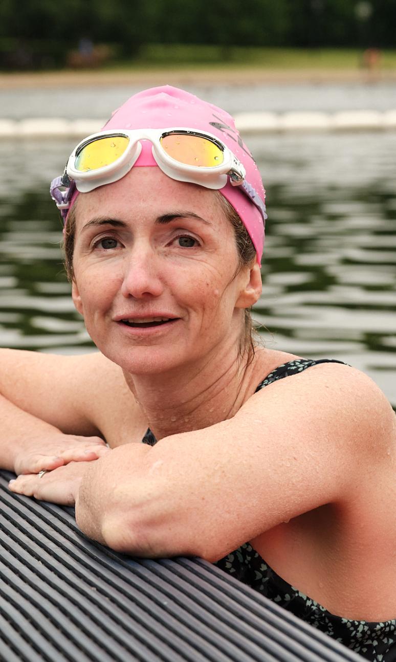 Sam Haddad at the Serpentine Lido 