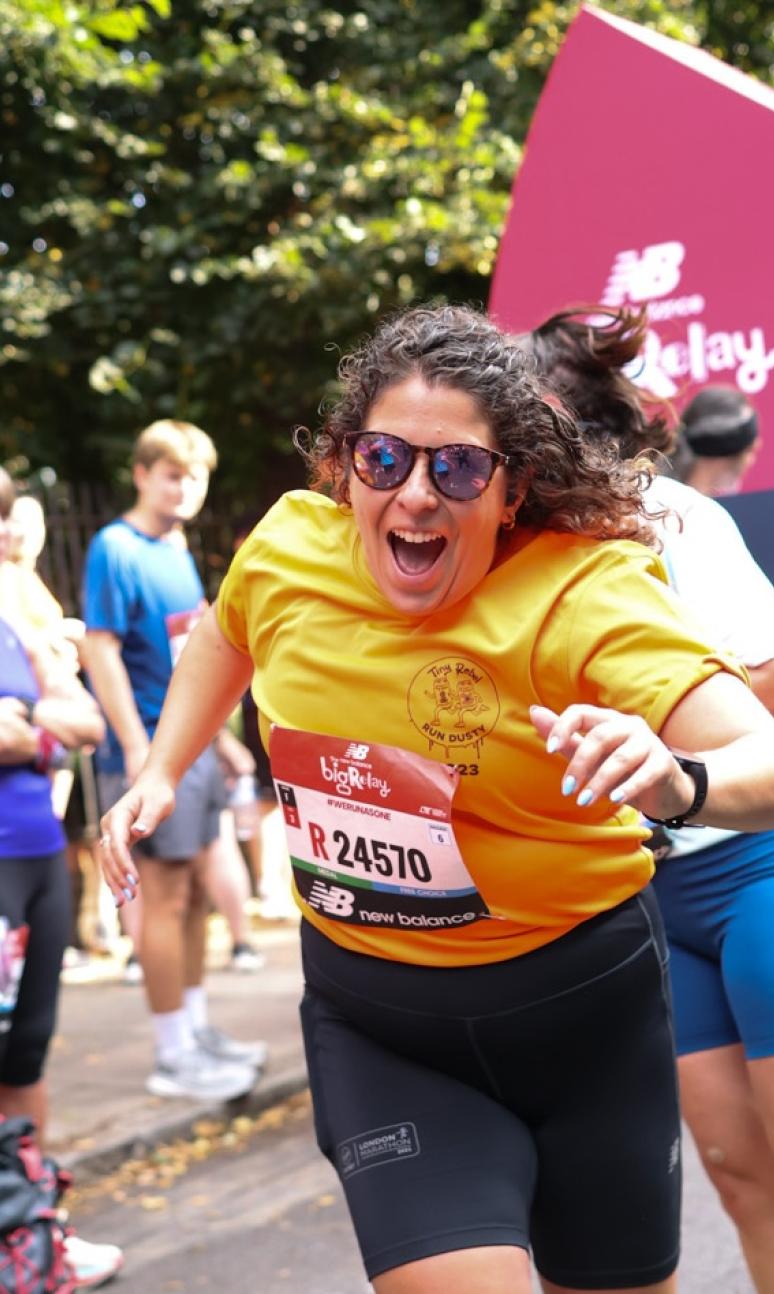 New Balance Big Relay participant 