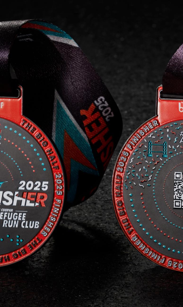 The Big Half finisher medal 
