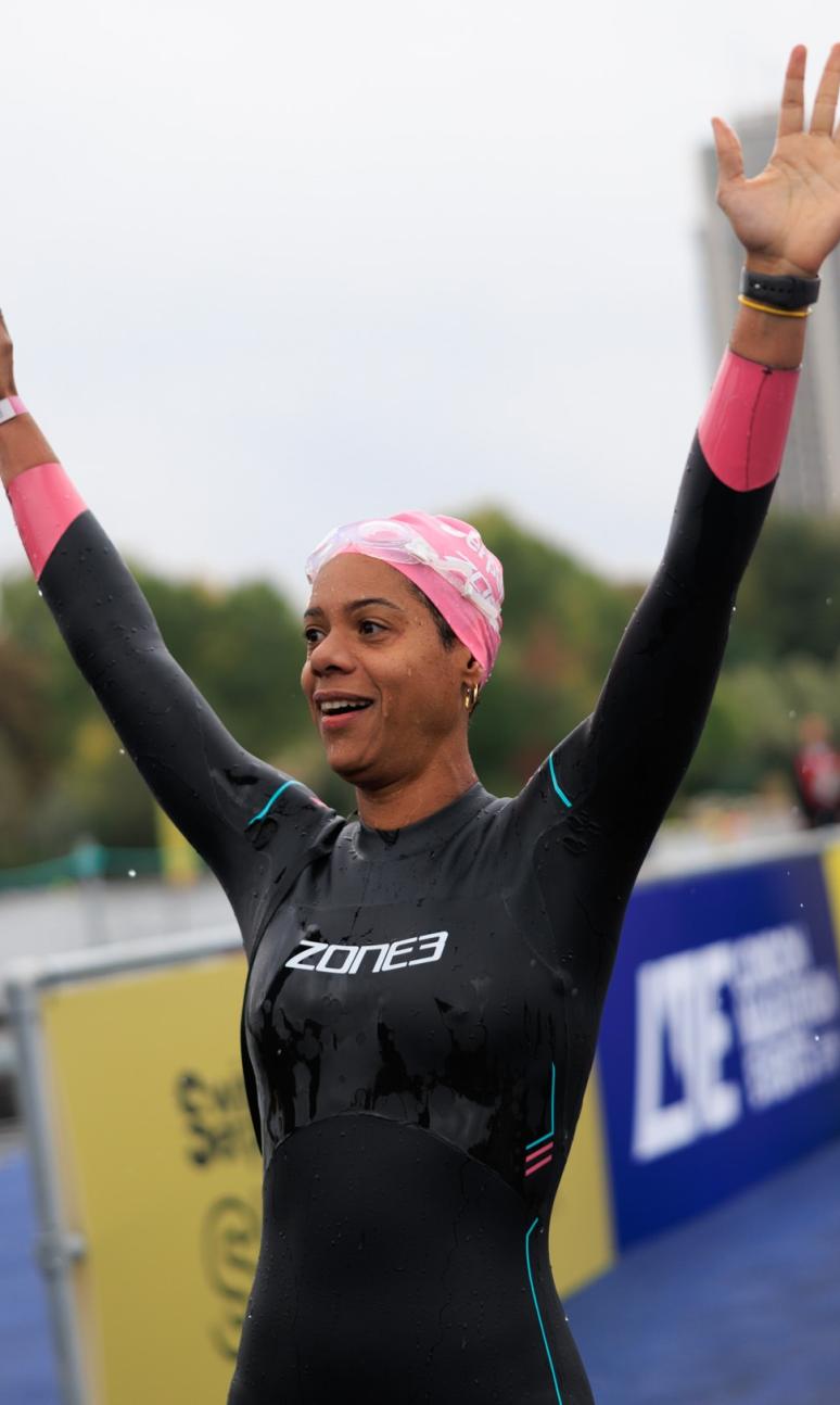 Swim Serpentine finisher