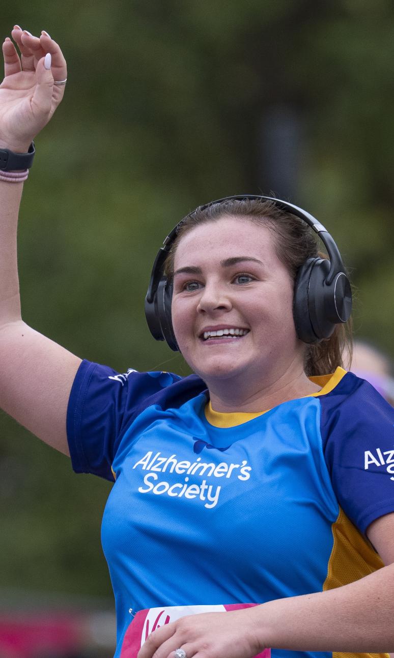 Charity runner at the Vitality 10,000